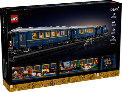 Set LEGO Ideas Orient Express Train 21344, 2540 pjesë, për të rritur, shumëngjyrësh