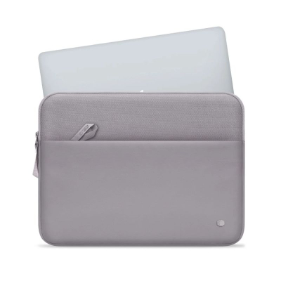 Çantë laptopi Tech-Protect Sleeve, 15-16", me xhep përpara, gri