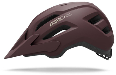 Helmeta MTB Giro Fixture II W, 50-57cm, grave, matte dark maroon