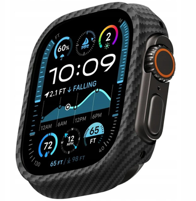 Mbrojtëse Air Case për Apple Watch Ultra 49mm, karbon, bardh e zi