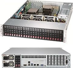 Server rack Supermicro SuperStorage 2029P-ACR24H, 2U, pa CPU, gri