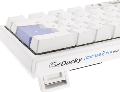 Tastierë gaming Ducky One 2 Pro Mini White Edition, mekanike Cherry MX Silver, RGB, e bardhë
