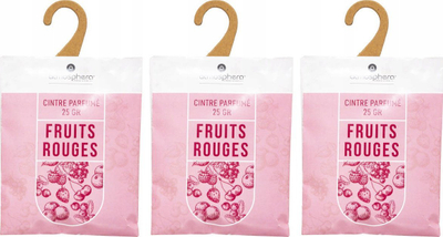 Varëse aromatike Atmosphera, set 3 copë, aromë fruta të kuqe, të kuqe