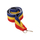 Shirit medaljeje Victoria Sport Ribbon, 22 mm, me kapëse metalike, shumëngjyrësh blu verdhë kuq
