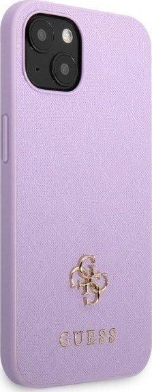 Mbajtëse telefoni Guess Hardcase Saffiano 4G, për iPhone 13 6.1", TPU, lejla