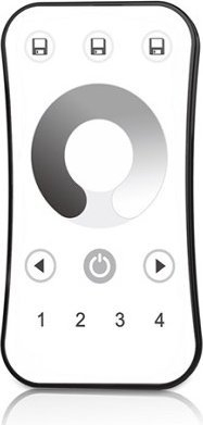 Telekomandë LED Skydance R6, RF 2.4GHz, 4 zona, e bardhë