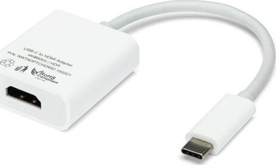 Adapter video OWC NWTADPTCHDMI2, USB Type-C në HDMI, 0.108m, i bardhë