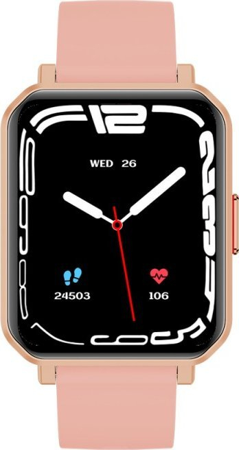Smartwatch Maxcom FW56 Carbon Pro, Bluetooth, 1.32", roz