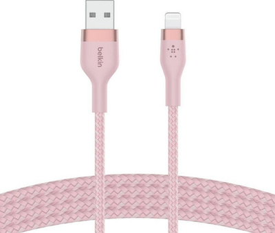 Kabllo USB Belkin, USB-A - Lightning, 3 m, rozë 