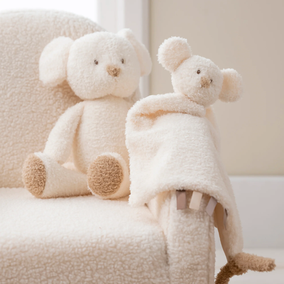 Loder përkëdhelëse Mouse TEDDY- 34 cm - Teddy Ecru