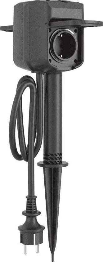 Prizë e zgjuar dyshe Woox R6079, Wi‑Fi, IP44, e zezë