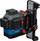Lazer kryq Bosch GLL 18V-120-33 CG, rreze jeshile 360°, bateri 4Ah, jeshil