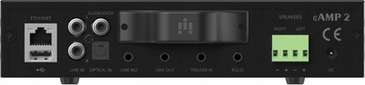 Amplifikator rrjeti iEAST eAMP2, për streaming muzike, i vogël, i zi