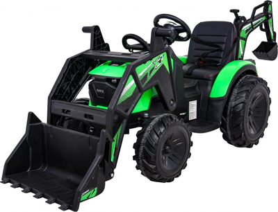 Traktor lodër me bateri Ramiz 720-T, me rimorkjo, për kalamaj, i gjelbër