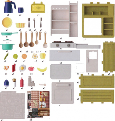 Kuzhinë lodër MEGA CREATIVE Spray Kitchen, 55 aksesorë, dritë dhe zë, shumëngjyrëshe