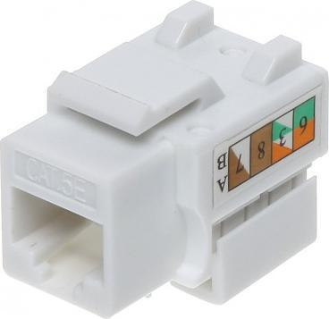 Konektor keystone FX RJ45 54, UTP Cat.5e, montim pa vegla, i bardhë