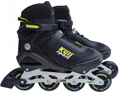 Ролери inline Kubisport, големина 41, PU тркала, црни
