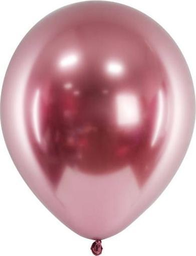 Декоративни балони Glossy, 30cm, сет 10 парчиња, розово злато