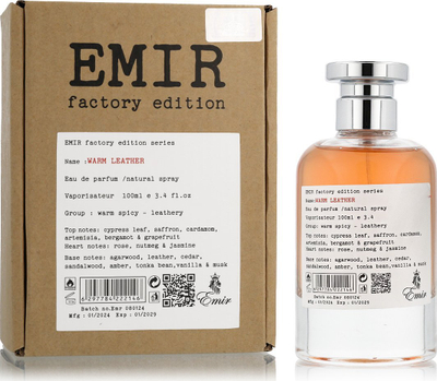 Parfum Paris Corner Emir Warm Leather, Eau de Parfum, 100ml, unisex