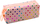 Penar SCHOOL Pencil Case Organizer, 21x8cm, me pika shumëngjyrëshe, rozë pastel