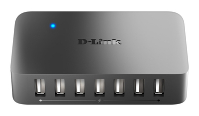 USB хаб D-Link DUB-H7, 7 USB 2.0 порти, црн