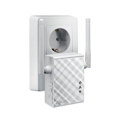 Zgjatues WiFi ASUS RP-N12, Wireless N300, 100 Mbit/s, i bardhë
