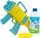 Lodër me shkumë flluskash Fru Blu Mega Bubble Blaster, 24 vrima, 0.4L lëng, shumëngjyrëshe