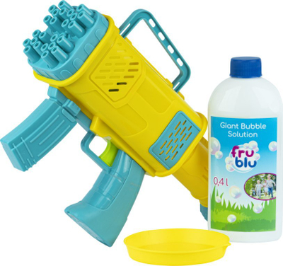Lodër me shkumë flluskash Fru Blu Mega Bubble Blaster, 24 vrima, 0.4L lëng, shumëngjyrëshe