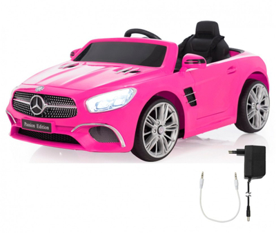 Makinë lodër me bateri Jamara Mercedes Benz SL 400, ku hypet sipër, me tinguj, rozë