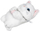 Portofol magnetik Laut Magmoji Wallet Marshmallow Cat, kompatibil me MagSafe, material plush, i bardhë