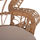 Karrige lounge Royal Peacock rattan & jastëk bezhë 114×72×150 cm (HM9342), bezhë