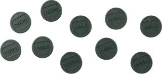 Magnetë për tabelë Nobo Board, 24 mm, set me 10 copë, të zinj