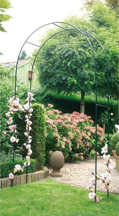 Лак за градина Rosebow темно зелен, метален, 140x240cm, темно зелен