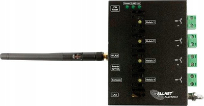 Aktuator rrjeti Allnet ALL4175v2, 4 kanale rele, Ethernet WLAN, i zi