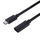 Kabllo Unitek, USB C / USB C, 1.5m, e zezë