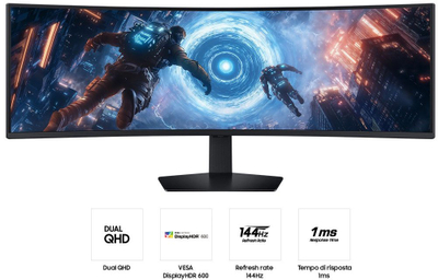 Monitor gaming Samsung Odyssey G9 S49FG912EU, 49", Dual QHD, i zi