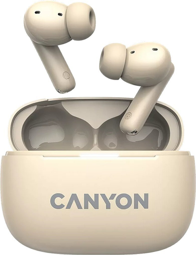 Kufje pa tela Canyon OnGo TWS 10, Bluetooth, TWS, bezhë