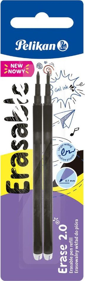 Refill për stilolaps Pelikan Erase 2.0, 2 copë, bojë e zezë