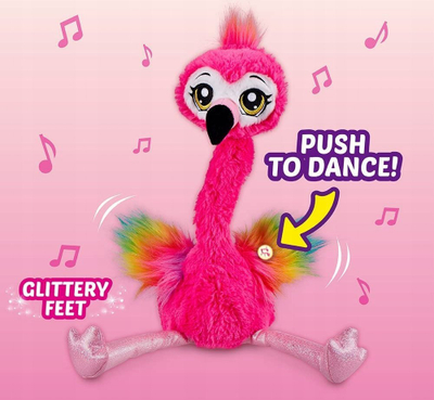 Lodër interaktive Pets Alive Frankie the Funky Flamingo, 40cm, me muzikë dhe vallëzim, rozë