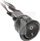 Çelës rocker T2UK, 12V 3A, me kabllo 0.1 m, i zi