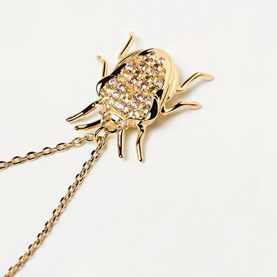 Qafore PDPAOLA LUCK Beetle Amulet CO01-254-U