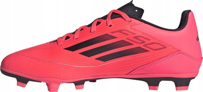 Këpucë futbolli Adidas F50 Club FxG IE0613, për bar, me lidhëse, portokalli me të kuqe