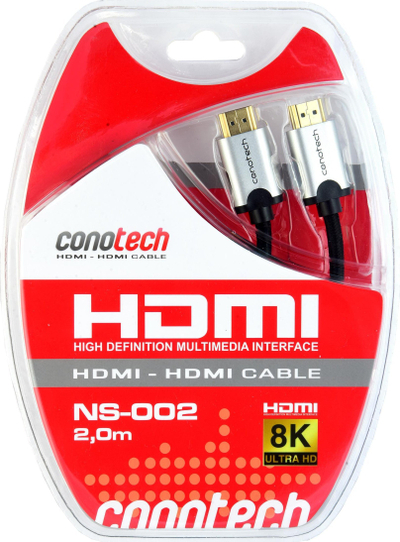 Kabllo HDMI 2.1 Ns, 2 m, 4K 8K, 120Hz, e zezë