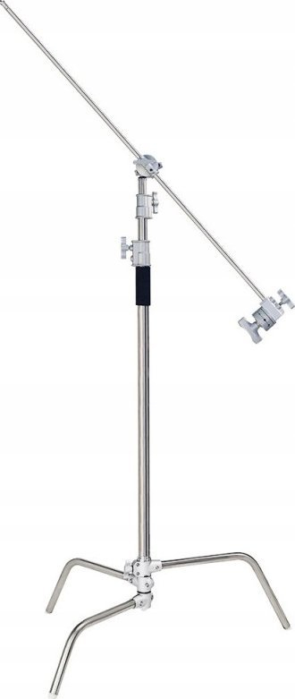 Stativ ndriçimi për studio Quadralite C-Stand 290, lartësia 290 cm, mban deri 20 kg, ngjyrë argjendtë