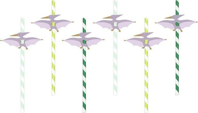 Kashtë festash Pterodactyl, 19.5cm, 6 copë, shumëngjyrëshe