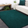 Tapet Carpet Elite Bottle Green Shaggy, 80x150cm, antirrëshqitës, jeshile e errët