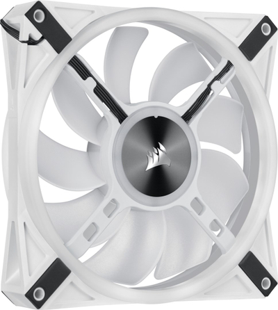 Ventilator për kasë Corsair ICUE QL140, 140mm, RGB, i bardhë