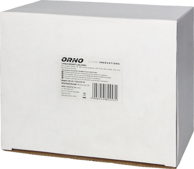 Prizë femërore për kabllo Orno OR-AE-13242, 2.5A 250V, 2-polëshe, e zezë, 50 copë