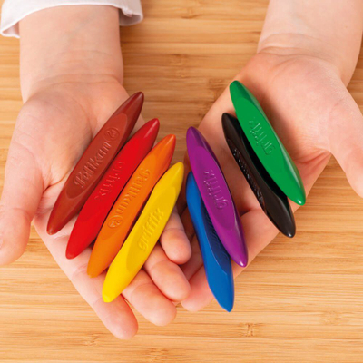 Ngjyrosa dylli Pelikan Griffix, set 8 ngjyra, trekëndore ergonomike, shumëngjyrëshe