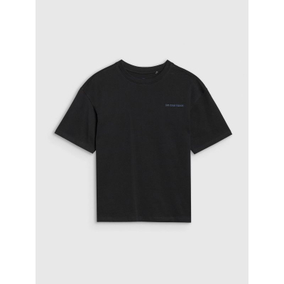 Bluzë për kalamaj 4F M2184, single jersey, sportive, e zezë